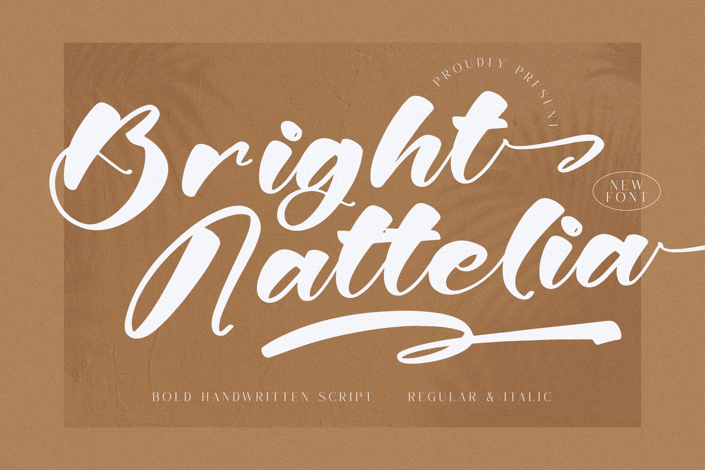 Bright Nattelia Regular Font preview